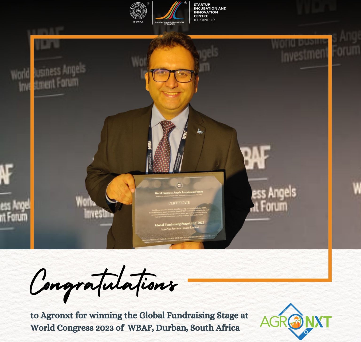 We emerged as the winner of the Global Fundraising Stage at World Congress 2023 of WBAF, Durban, South Africa.